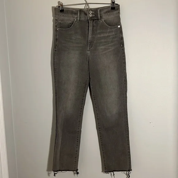 Express Slim Super high waist super soft grey jean - Picture 4 of 8